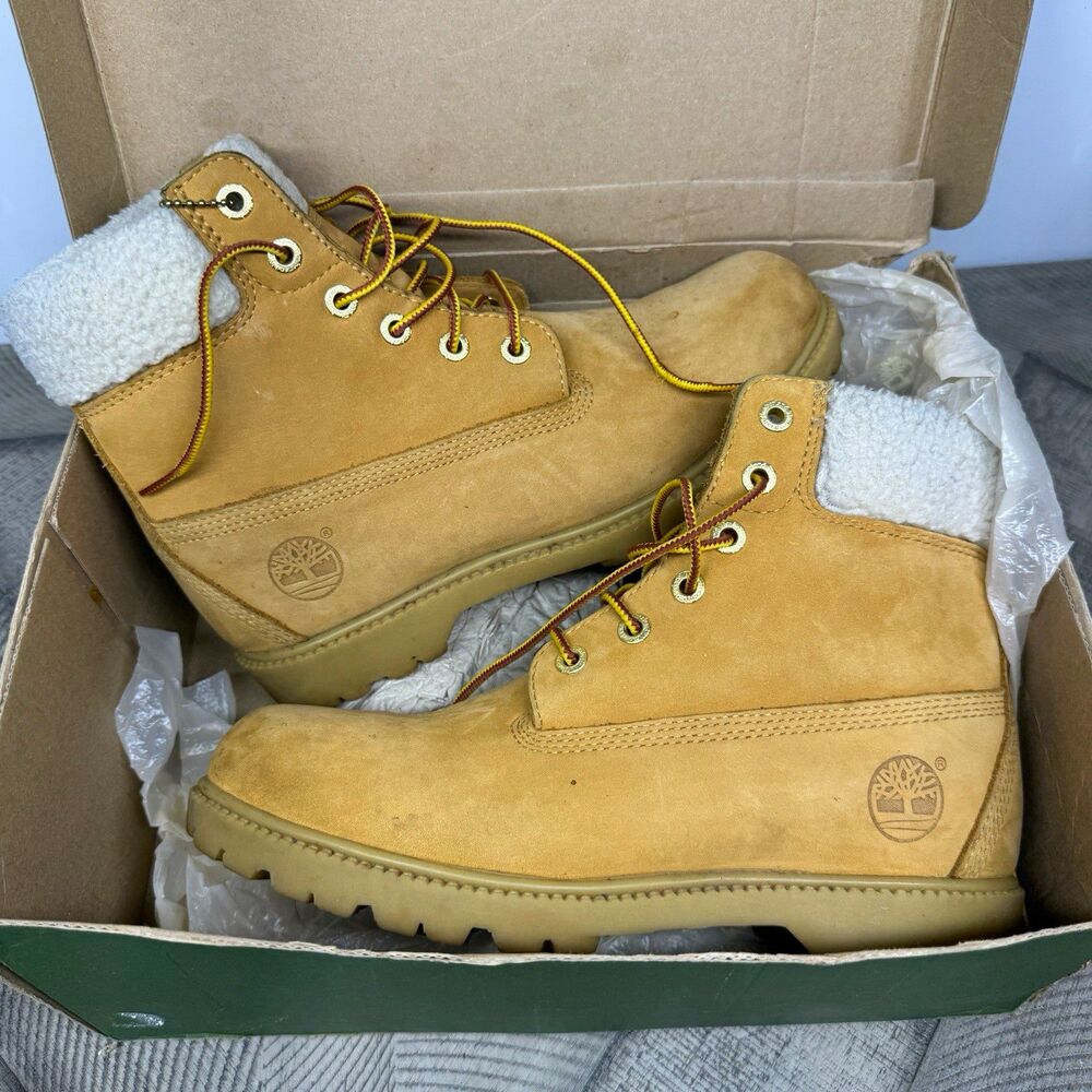 Timberland Waterville 27398 Womens 8.5 Wheat Waterproof Fleece Boots Box New/Box